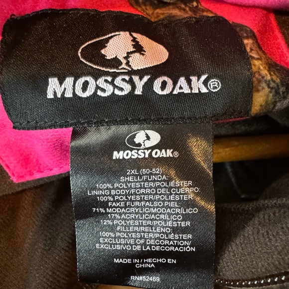 Mossy Oak Camouflage Hooded Winter Jacket - Women's Size 2XL - Picture 4 of 4